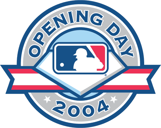 MLB Opening Day 2004 Primary Logo iron on transfers for T-shirts